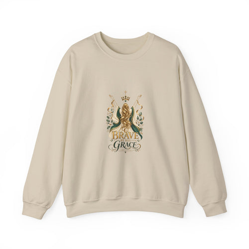 Brave by His Grace Sweatshirt – 2 Corinthians 12:9