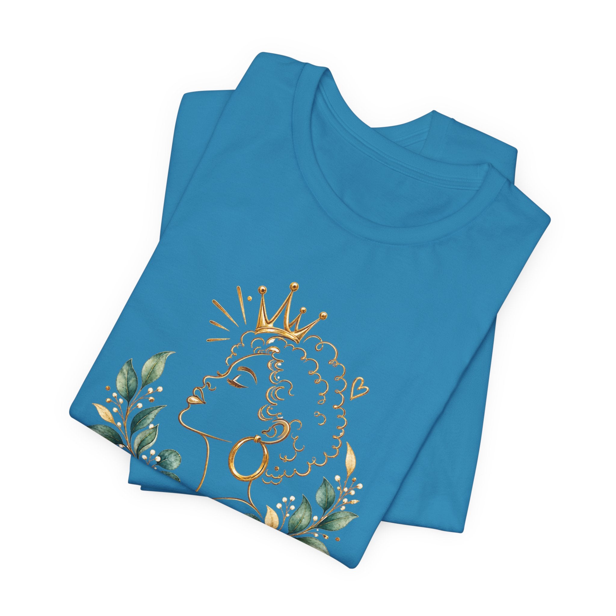 Inspirational Queen Tee — "Know Who You Are, Walk in Your Worth, Live with Purpose"