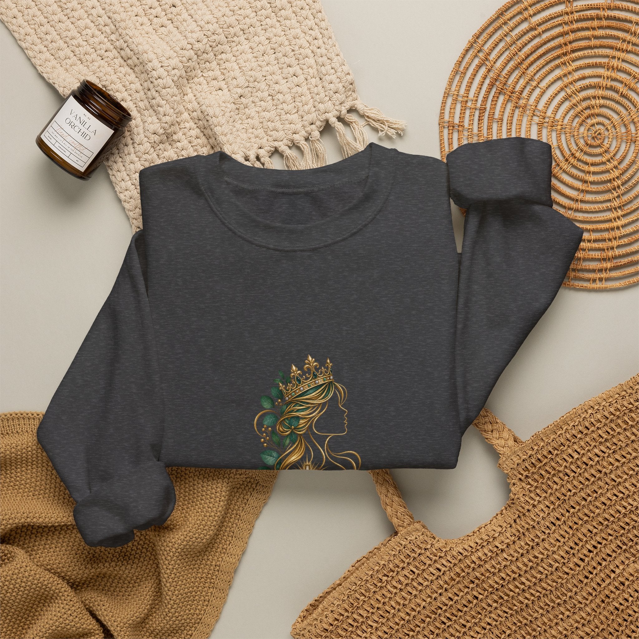 Powered by His Grace Sweatshirt – 2 Corinthians 12:9