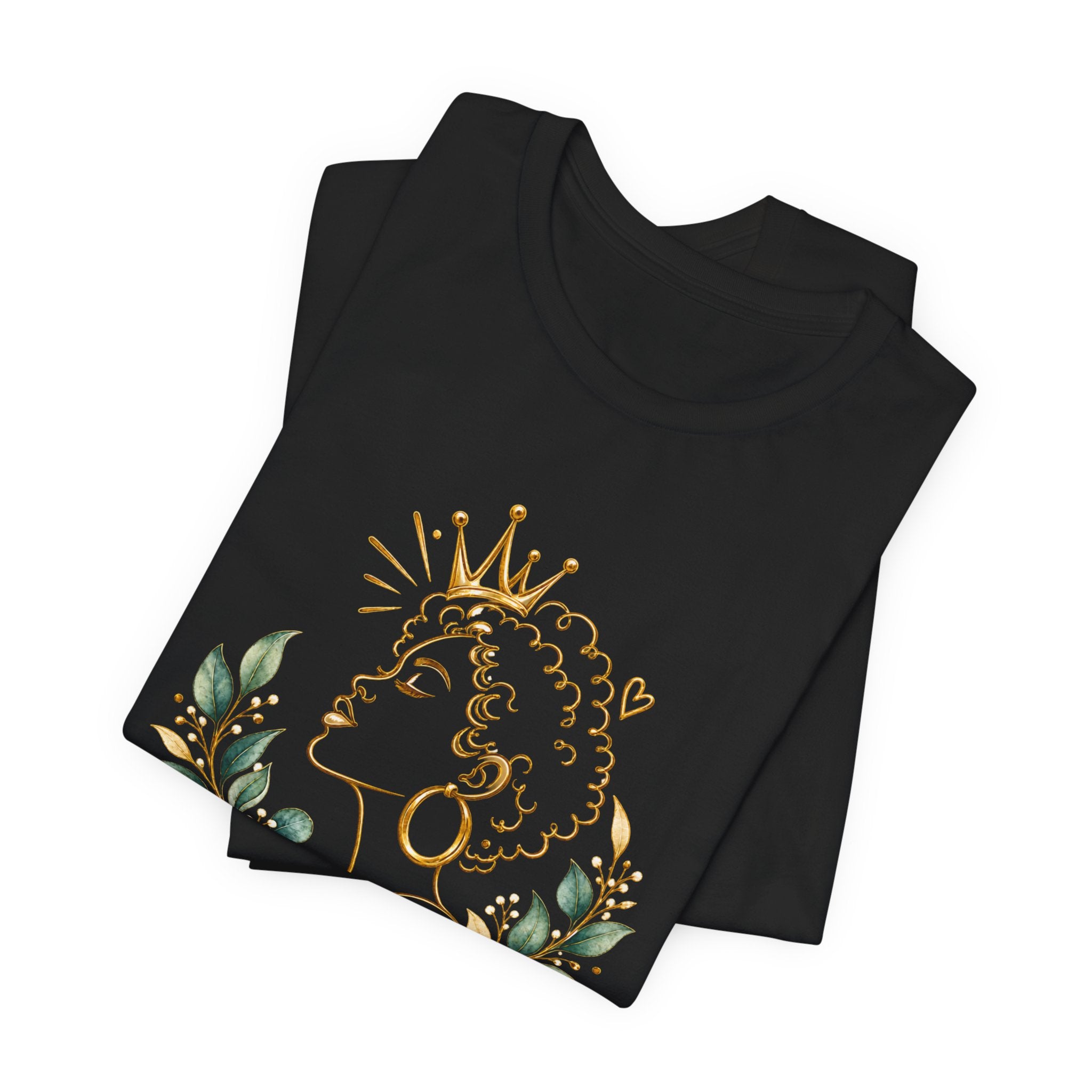 Inspirational Queen Tee — "Know Who You Are, Walk in Your Worth, Live with Purpose"