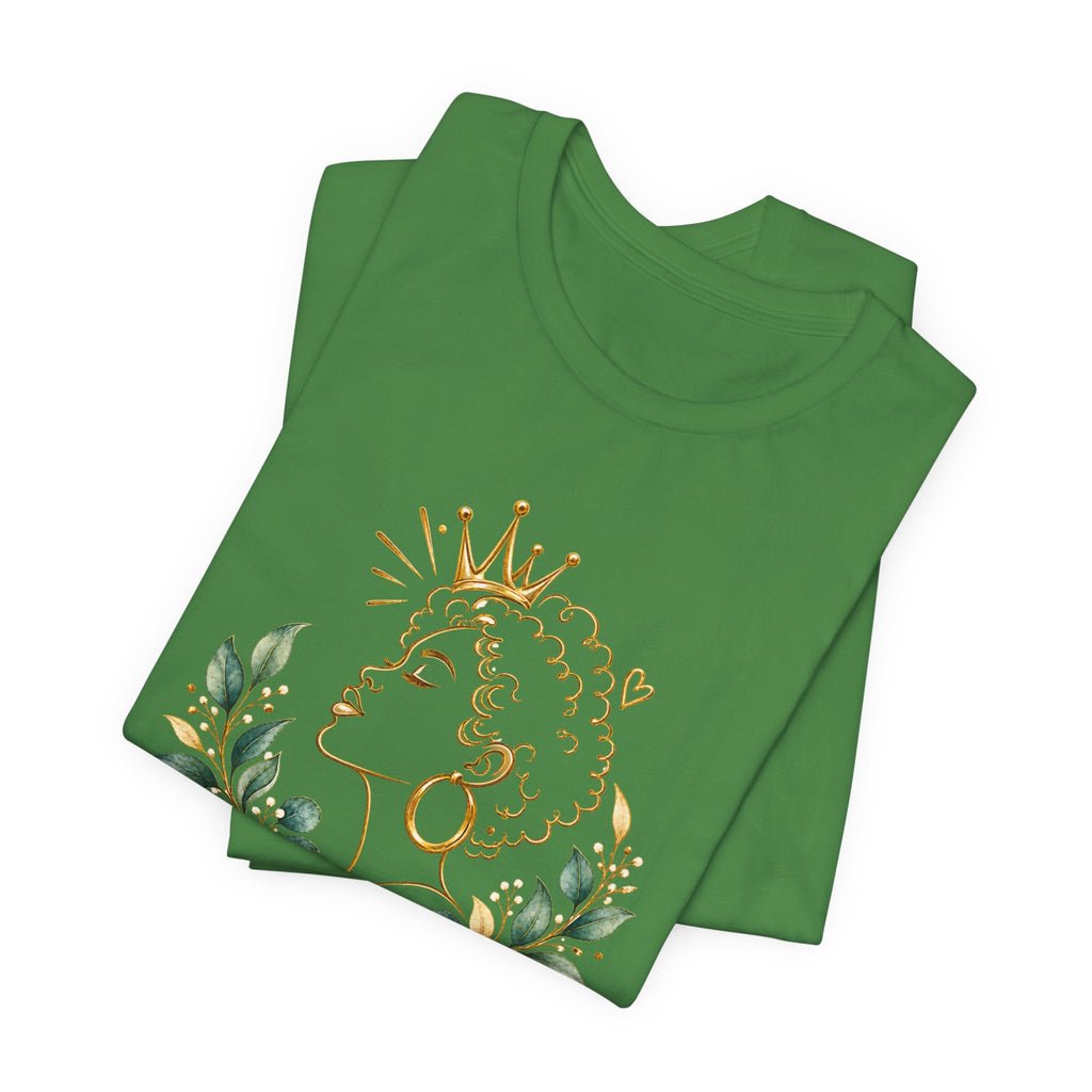 Inspirational Queen Tee — "Know Who You Are, Walk in Your Worth, Live with Purpose"