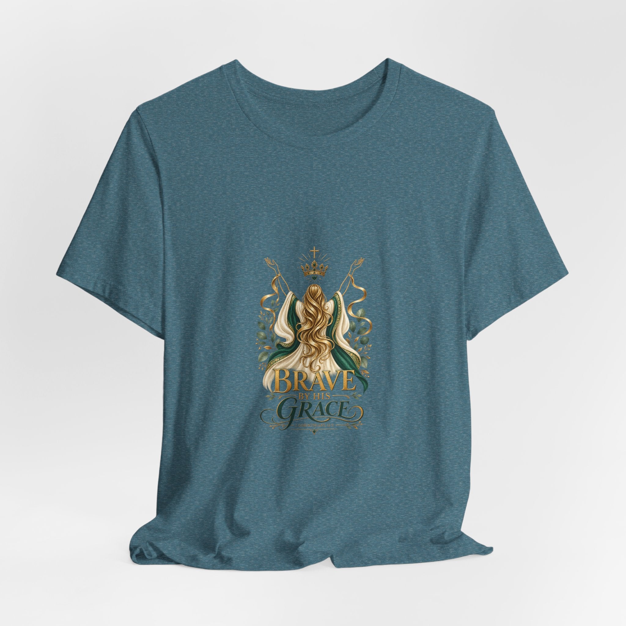 Brave by His Grace T-Shirt – 2 Corinthians 12:9