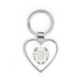 Christian Heart Keychain — “Walk by Faith, Not by Sight” Inspirational Keyring