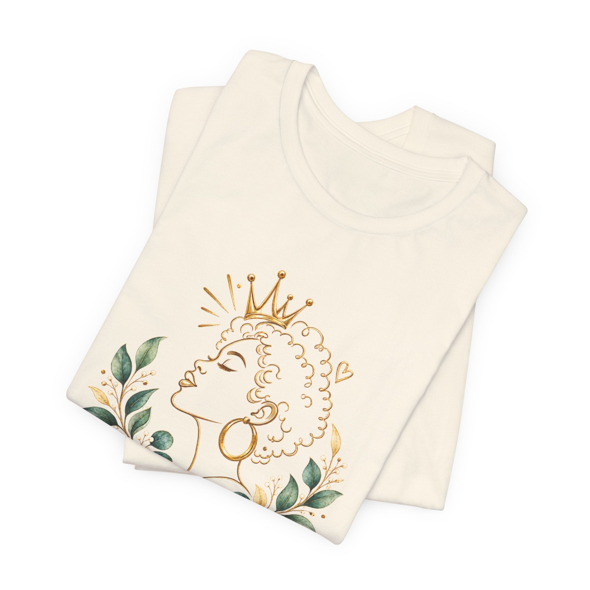 Inspirational Queen Tee — "Know Who You Are, Walk in Your Worth, Live with Purpose"