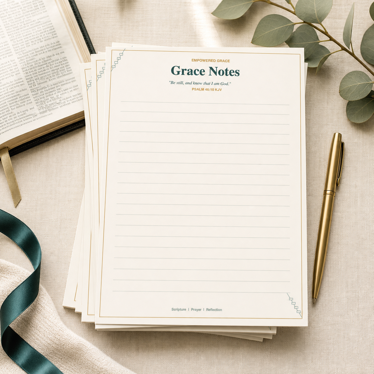 Grace Notes: Free Printable Notepad Page