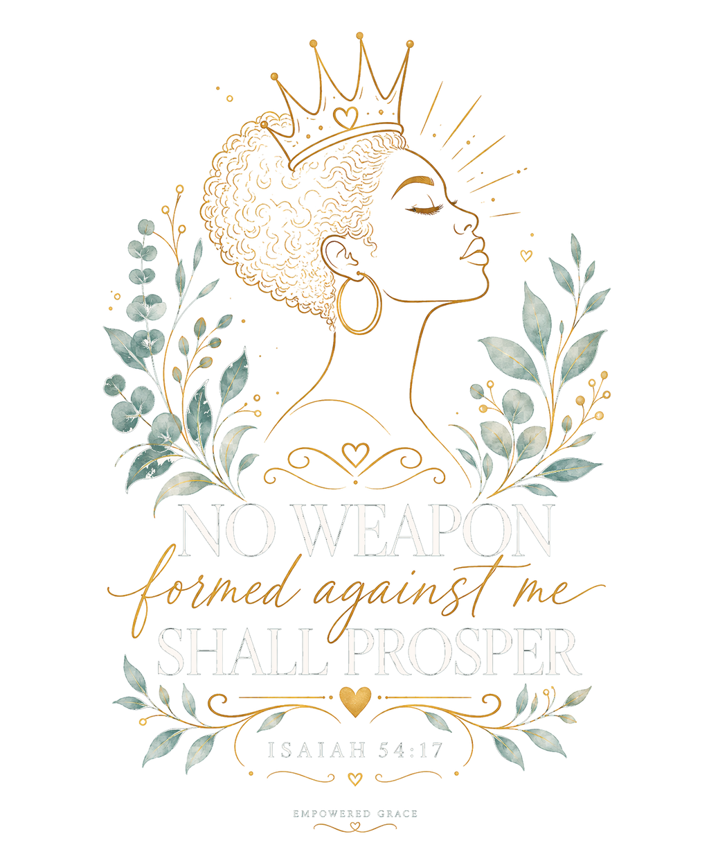 No Weapon Formed sweatshirt design for black and dark garments